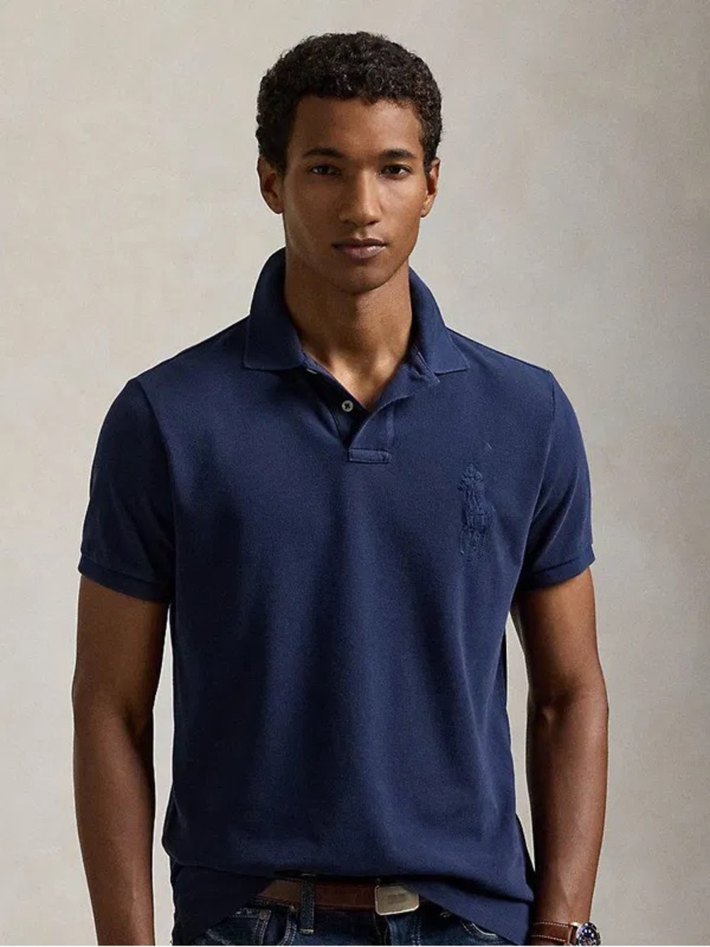 POLO RALPH LAUREN
Custom Slim Fit Big Pony Mesh Polo Shirt